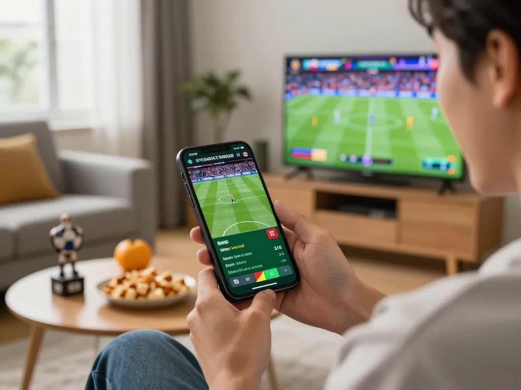 Engaging sports betting moment on da88 mobile app with live game excitement.