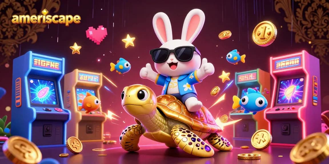 Permainan slot gacor di Ameriscape yang menggembirakan dengan karakter lucu dan elemen kasino.