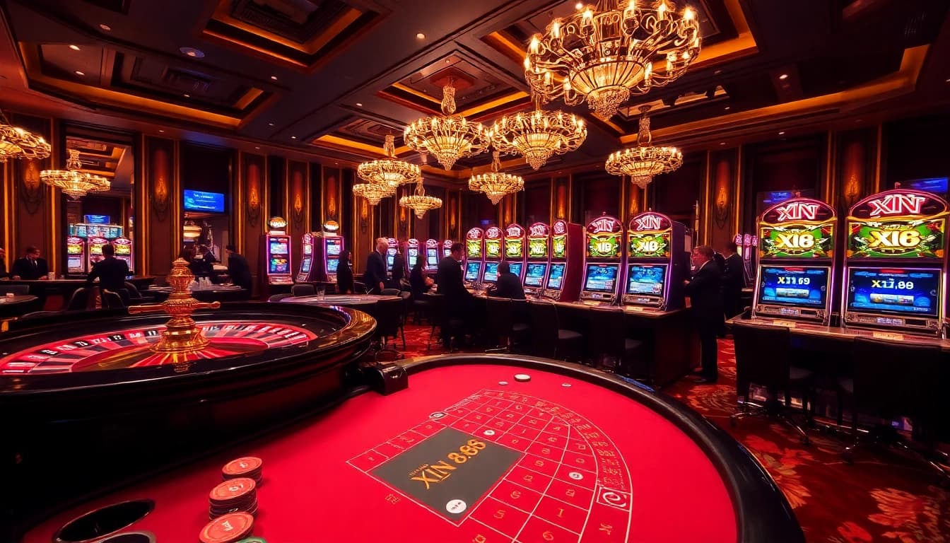Experience high-stakes gaming at XN 88 with vibrant casino tables and thrilling roulette.