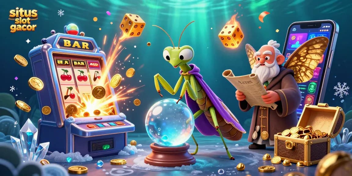 Experience exhilarating wins with situs slot gacor, featuring dynamic characters, vibrant casino elements, and immersive gambling action.
