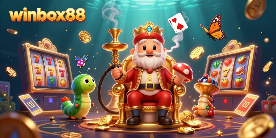 Experience thrilling slot gameplay in winbox88 with our vibrant casino illustration featuring dynamic elements.