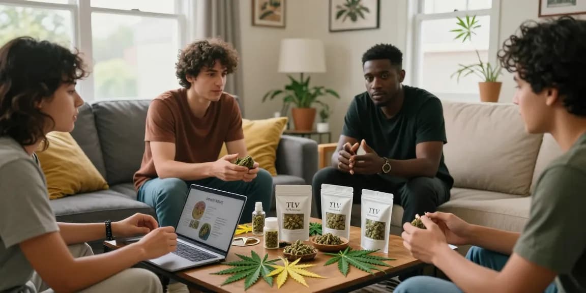 Exploring premium hash Canada products at TLV Finest Budz online dispensary with friends.