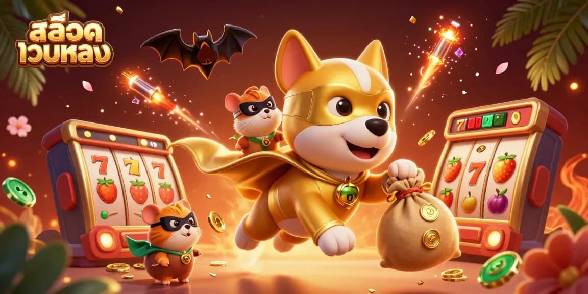 Engage with the exciting world of สล็อตเว็บตรง as a superhero dog and sidekick explore dynamic wins.