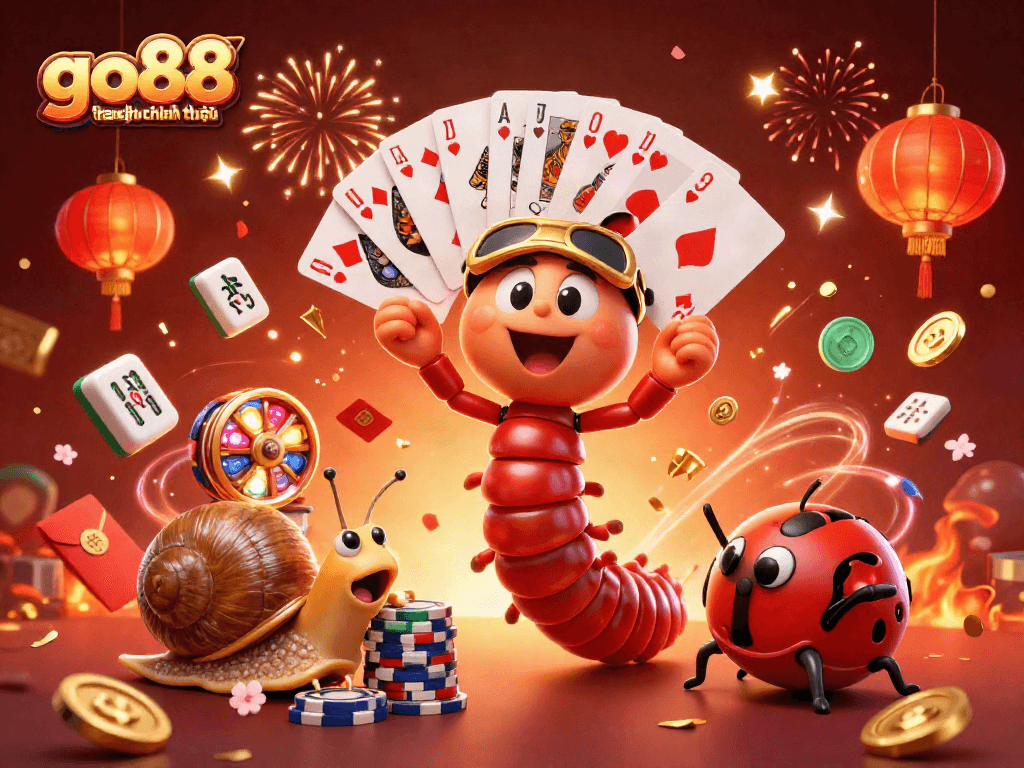 Win big at go88 trang chu chinh thuc with our carnival-style casino illustration featuring vibrant gaming elements.
