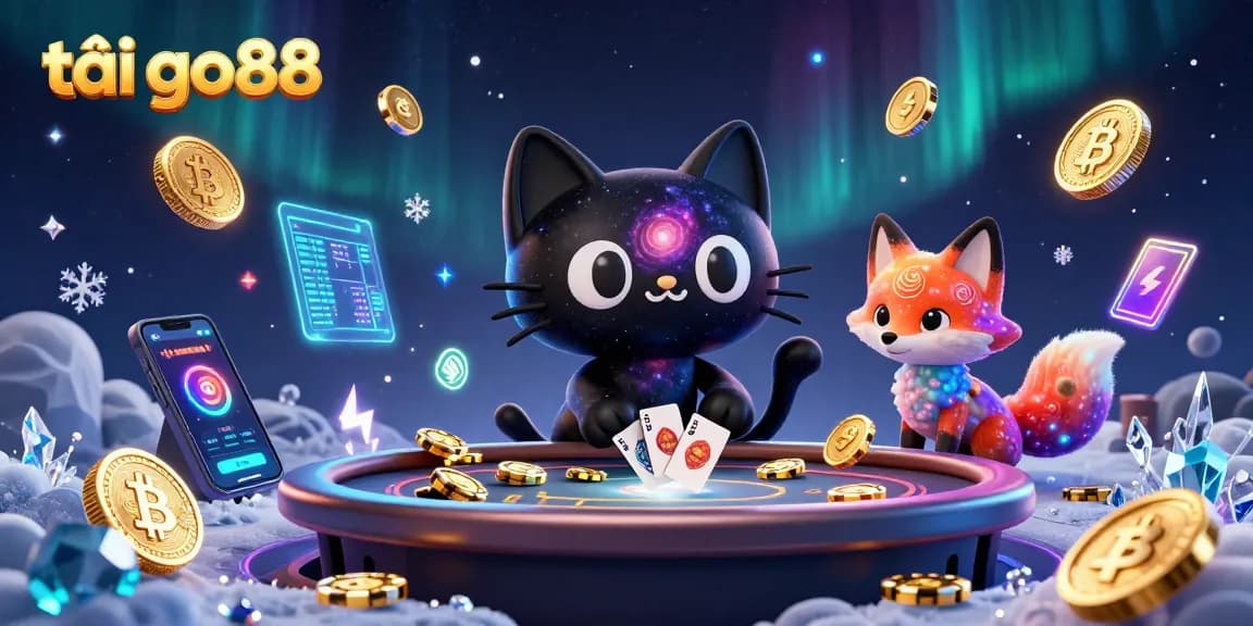 Experience the thrill of tải go88 in an epic cosmic casino scene with captivating 3D characters.