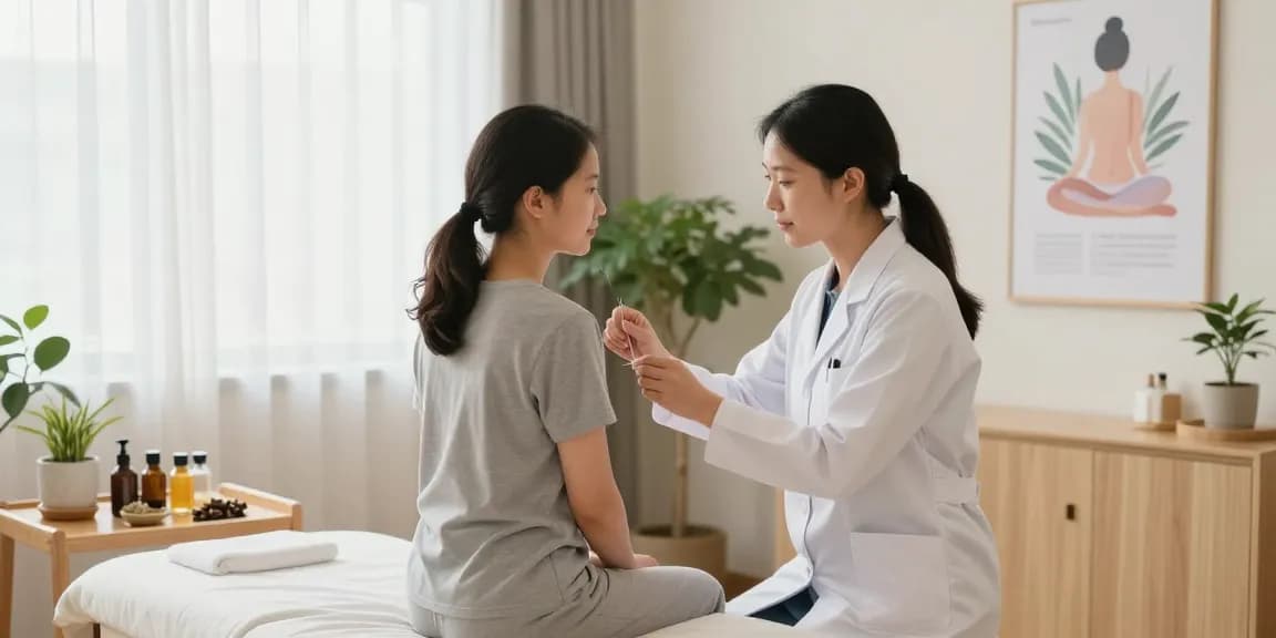 Consultation at 수원한의원, showcasing a healing environment with professional care.
