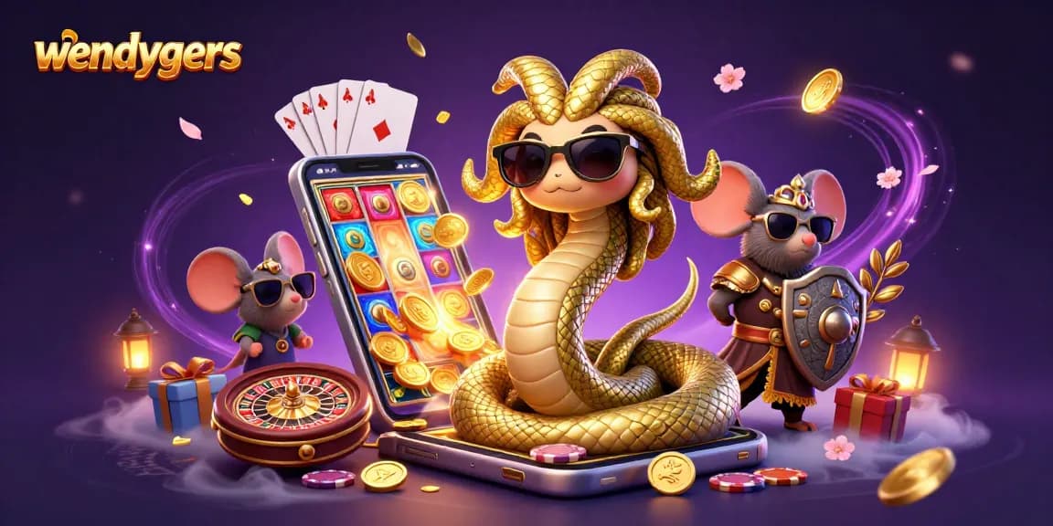 Menangkan jackpot di slot di wendygers dengan ilustrasi Medusa yang ramah dalam suasana kasino