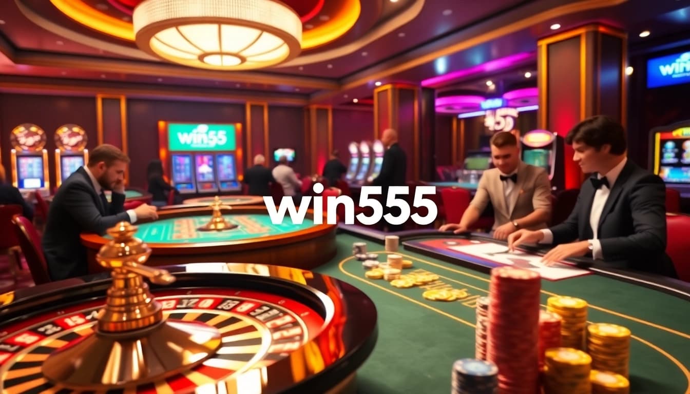 Players enjoy an engaging win55 experience at a vibrant online casino.