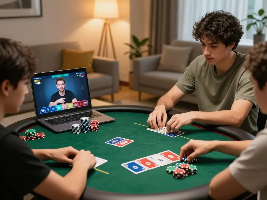 Experience slot gacor 777 excitement while playing online poker in a cozy home setting.
