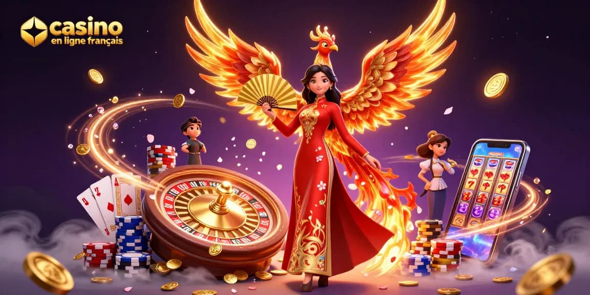 Jouez au casino en ligne français avec des visuels enchanteurs d'une scène de jeu animée.