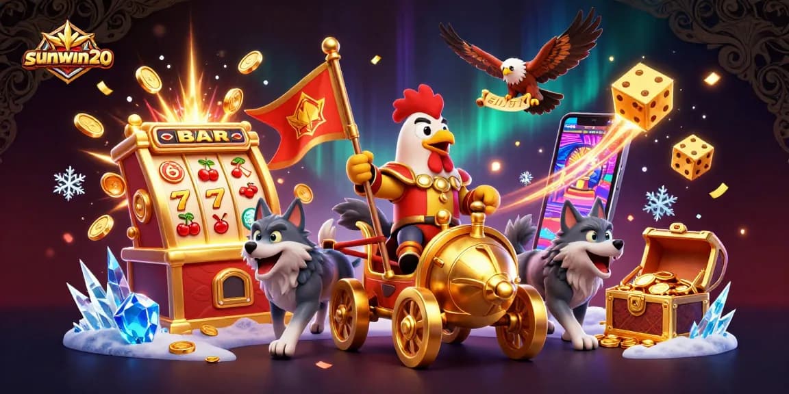 Experience the thrill of gameplay as sunwin20 brings action-packed casino adventures to life with vibrant illustrations.