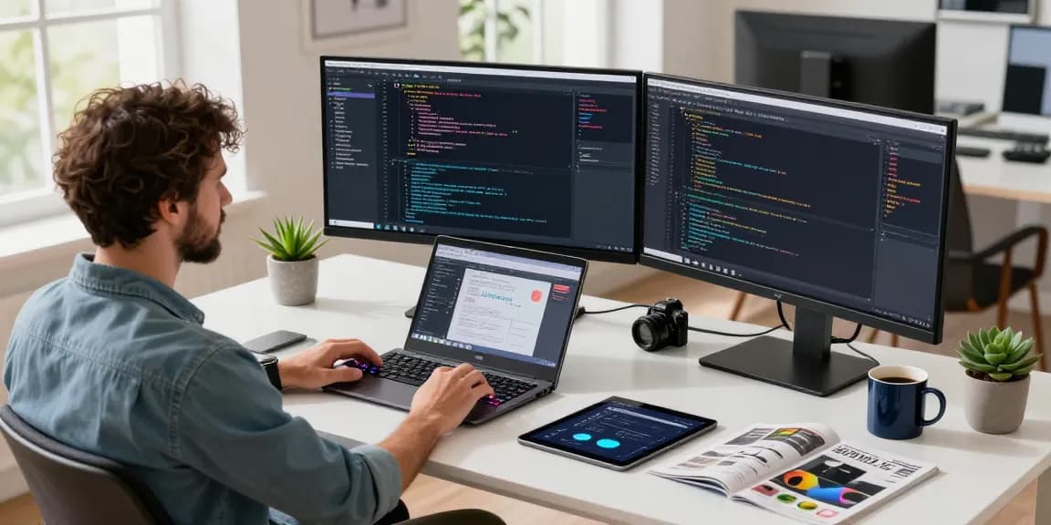 Innovative workspace showcasing software development for cika4d solutions.