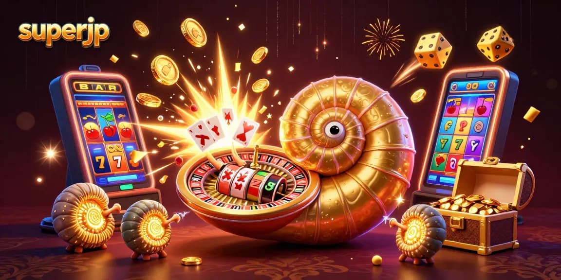 Engage in thrilling casino excitement with superjp featuring a dynamic slot machine and winning moments.