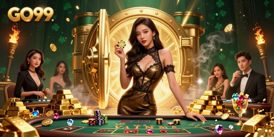Experience the thrill of GO99 with high-stakes baccarat and dazzling gems in an exclusive atmosphere.