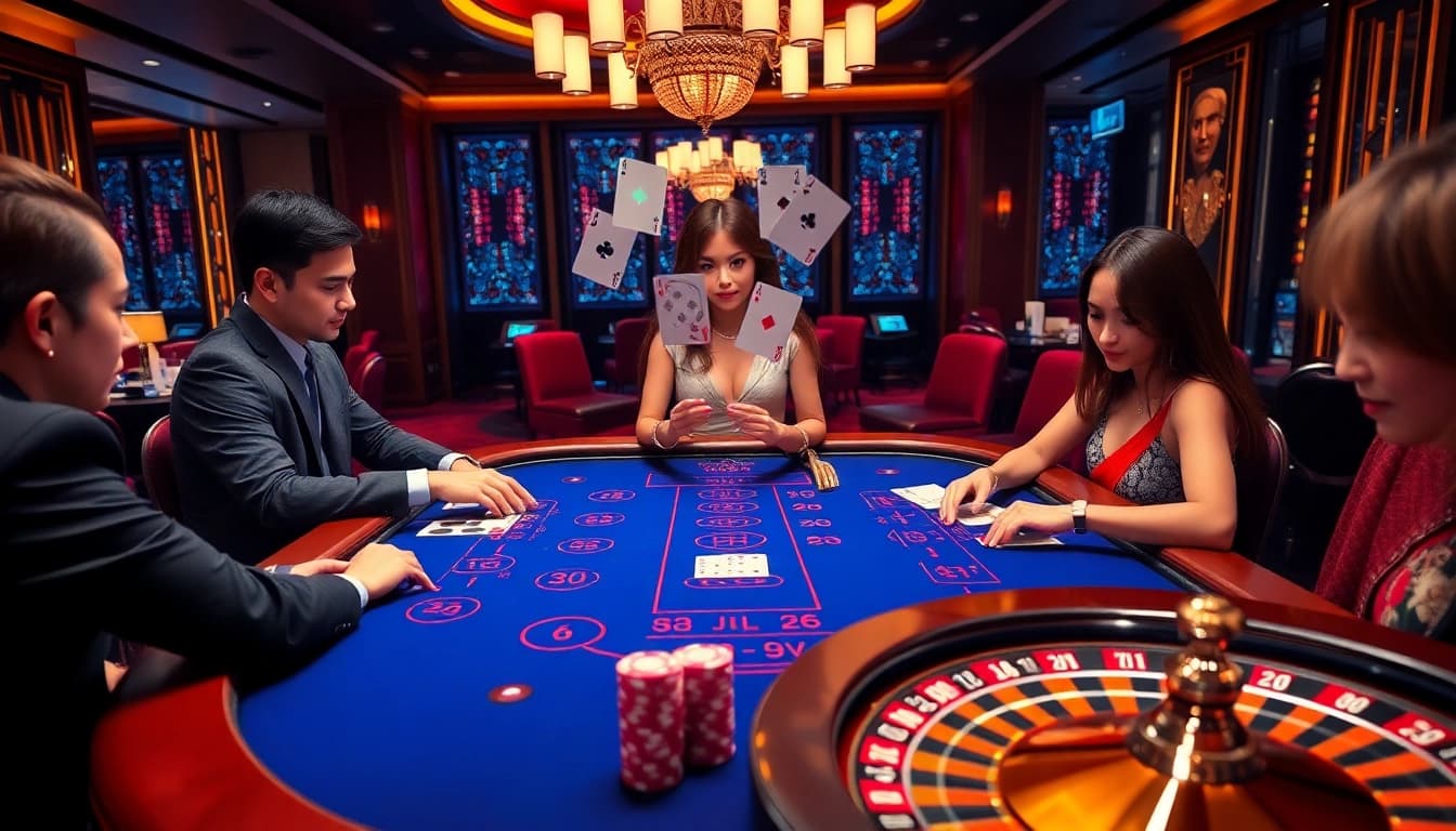 Experience thrilling baccarat gameplay at https://jun88ld.com/ with glamorous dealers and intense action.