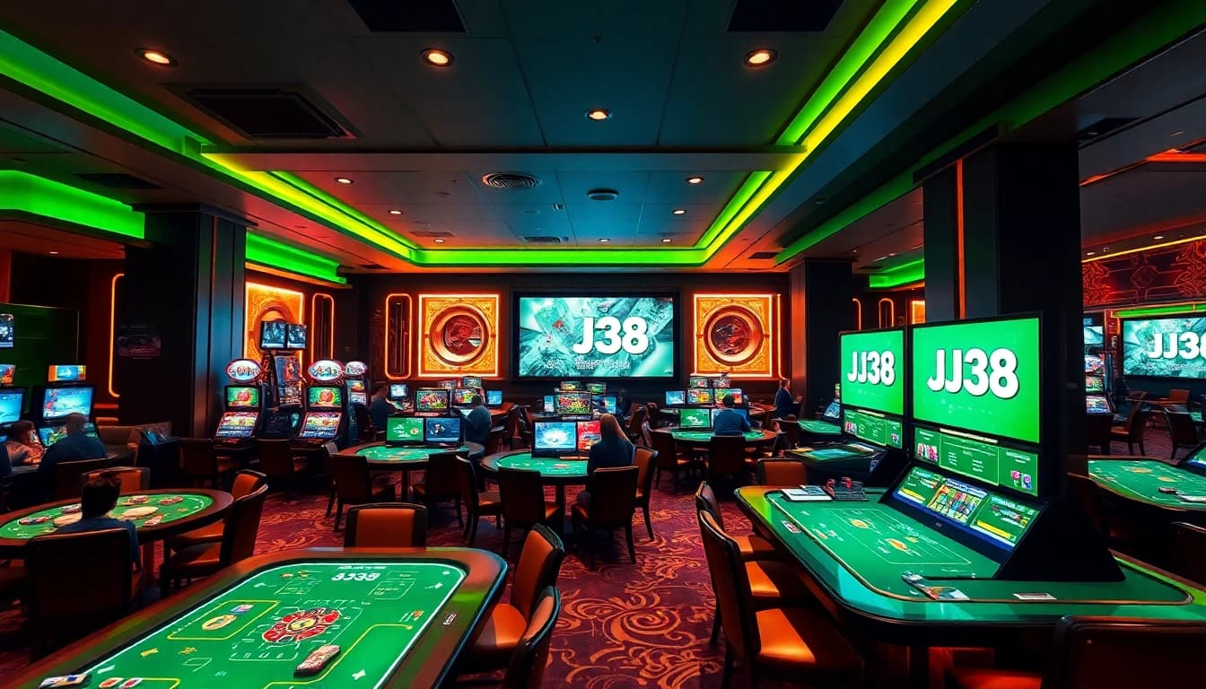 Experience the thrill of BJ38 online gaming with immersive visuals and vibrant atmosphere.