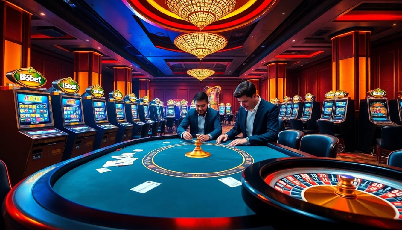 Experience high-stakes gaming at i5bet with vibrant casino visuals and thrilling action.