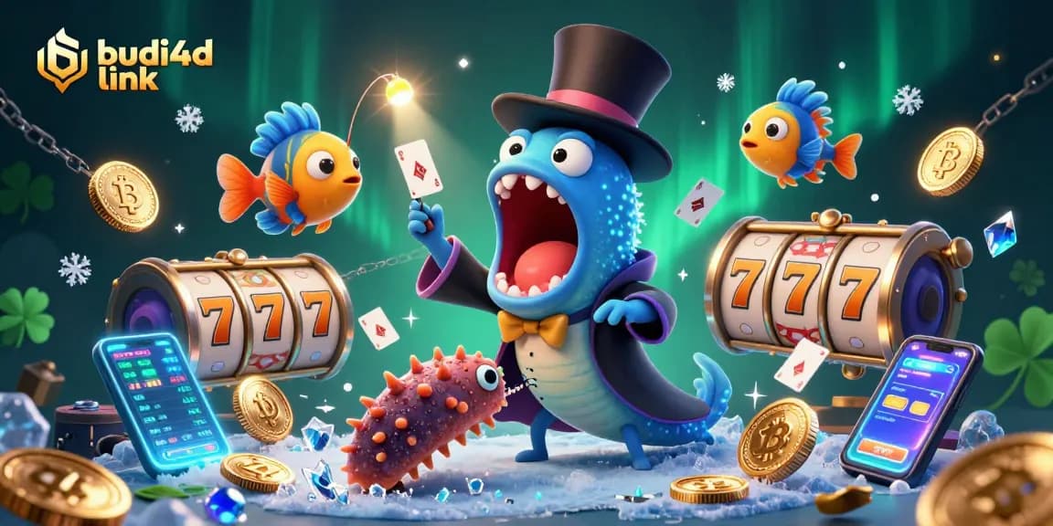 Engage in gambling excitement with budi4d link showcasing vibrant slot action in a magical underwater scene.