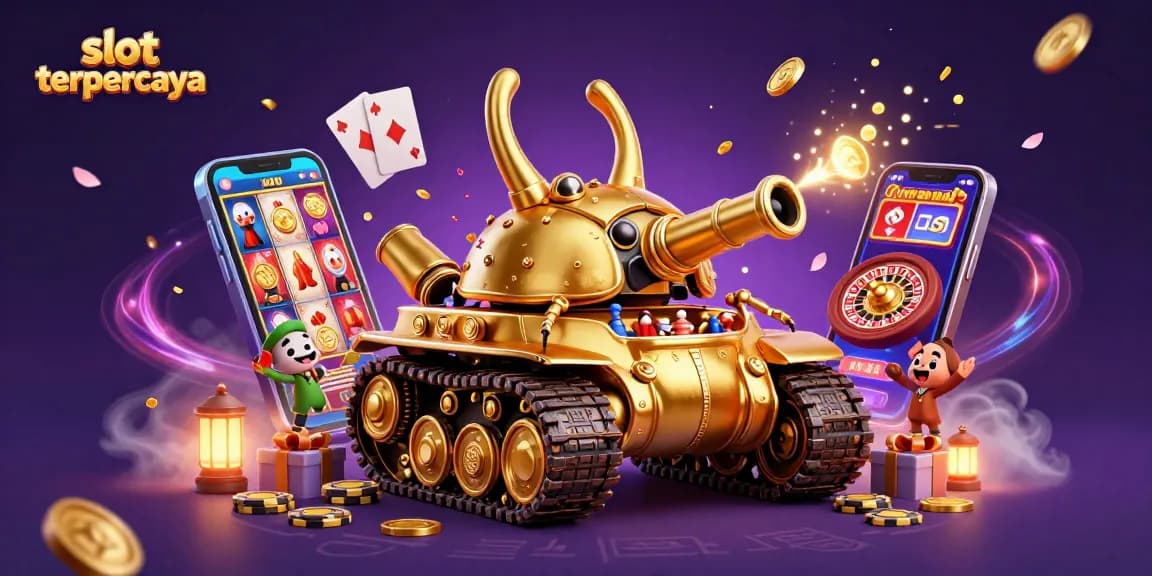 Nikmati pengalaman bermain slot terpercaya dengan simbol dan elemen kasino yang memukau.