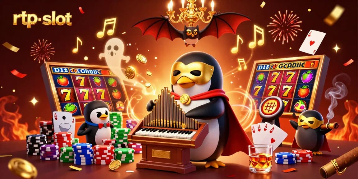 Experience the excitement of rtp slot games with vibrant characters and dynamic casino elements in a captivating scene.