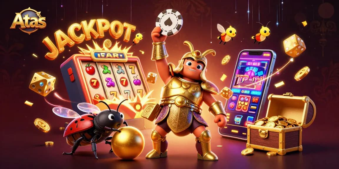 Spin slots and win jackpots at Atas Casino with exciting gameplay and vibrant visuals.