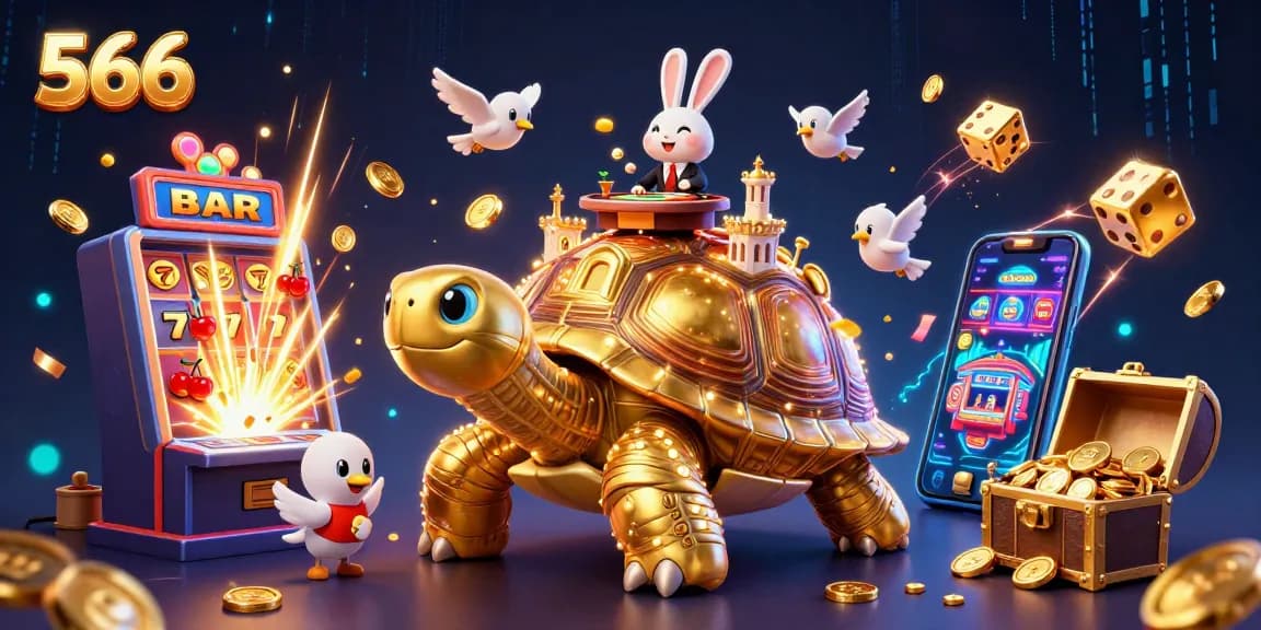 Experience thrilling wins at 566 with a vibrant casino scene featuring dynamic game elements.