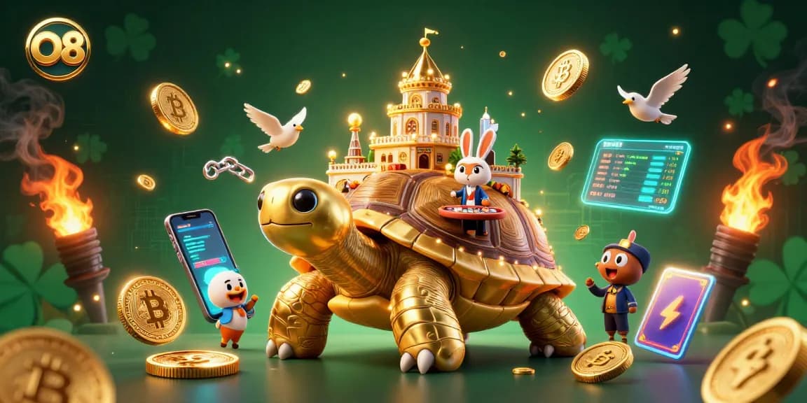 Experience thrilling gameplay at O8's casino with a dazzling 3D environment full of excitement.