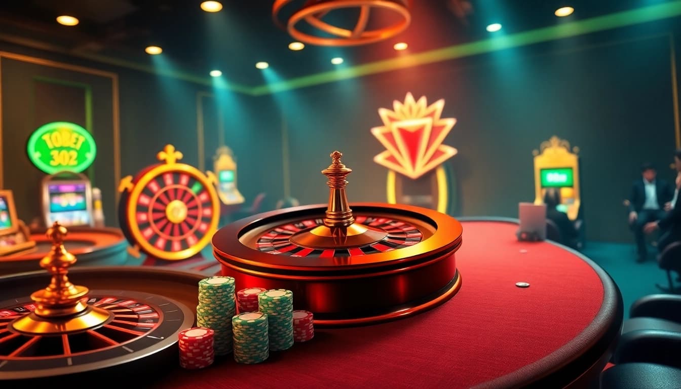 Dynamic poker scene and online interface showcasing tobet88, engaging players in a vibrant casino setting.
