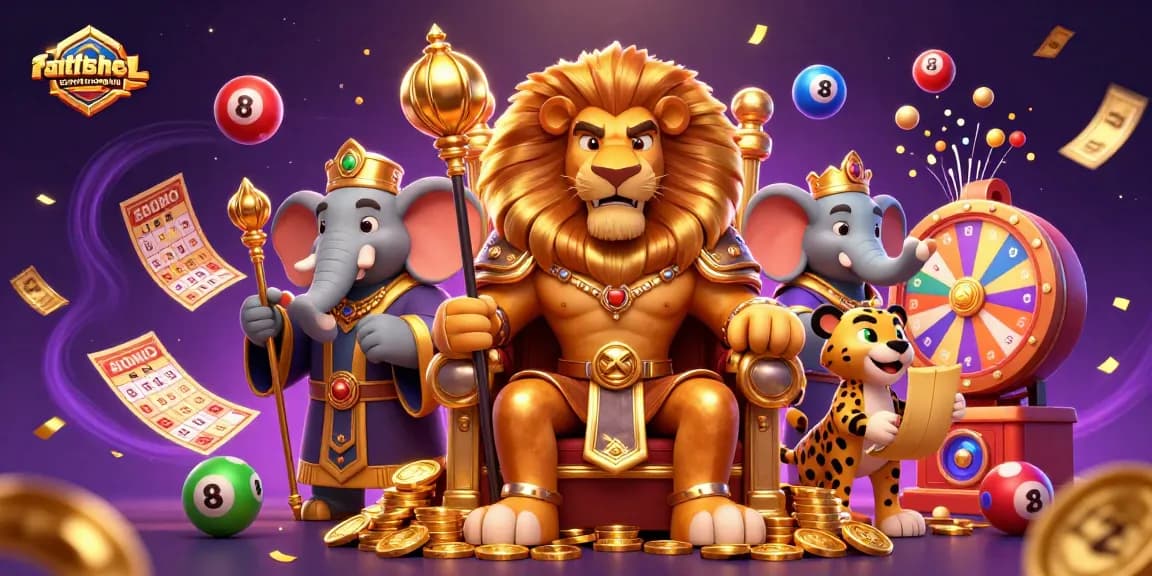 Experience thrilling gameplay with fatfishcantinagrill as the lion king rules the casino realm.