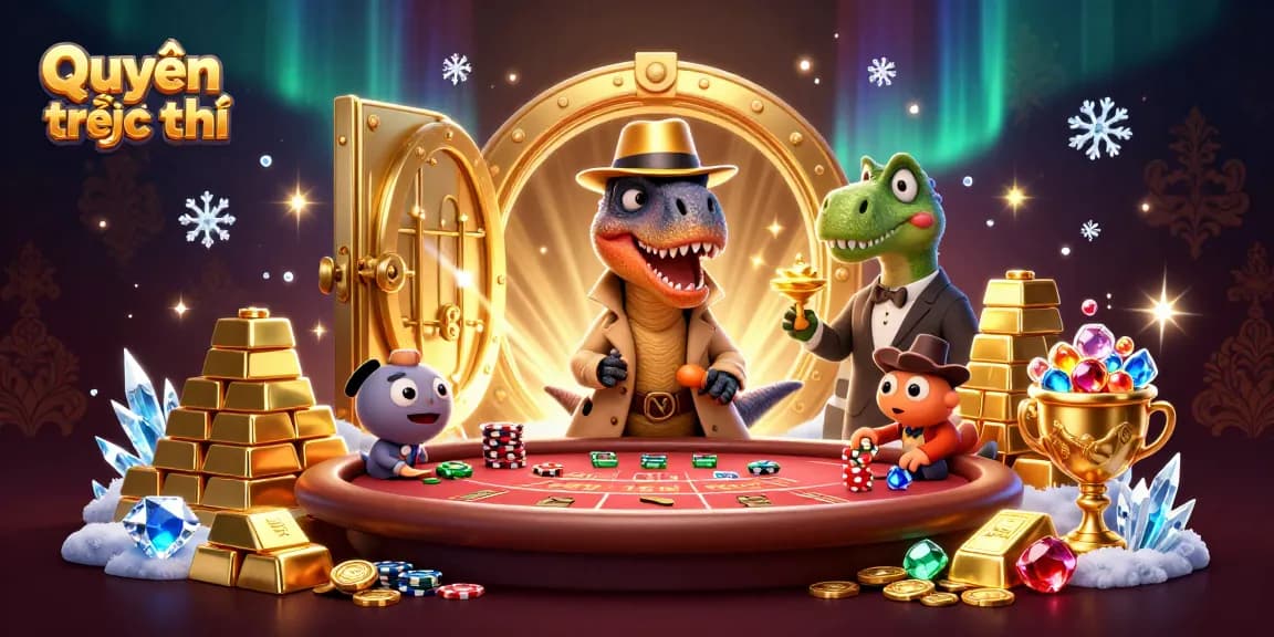 Quyền riêng tư protects privacy while a velociraptor secretly counts cards at a blackjack table.