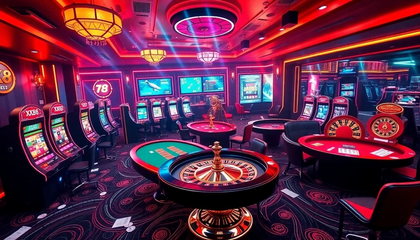 Engaging gamblers with online gaming atmosphere showcased by XX88 platform elements.