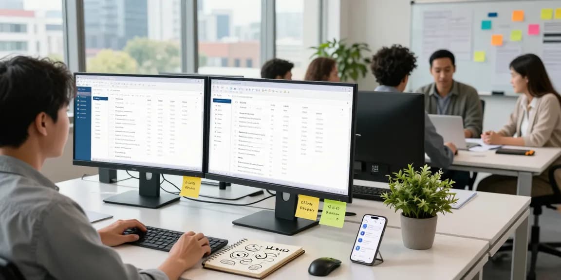 LLG link indx services enhance digital marketers' productivity in a vibrant workspace.
