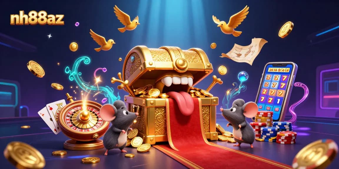 Experience the thrill of nh88az with our animated treasure chest and lucrative casino elements.