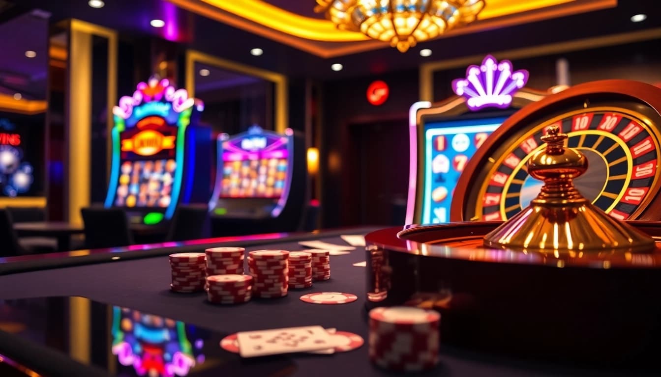 Experience the excitement of 98win đăng nhập with vibrant casino tables and games.