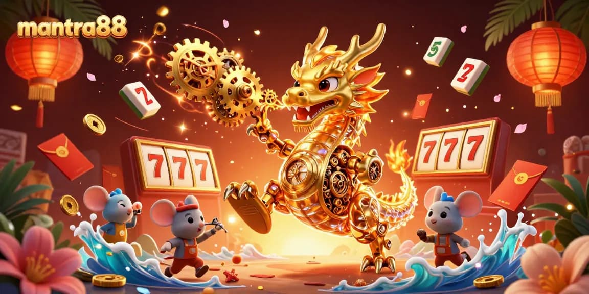 Play engaging games at mantra88 with vibrant 3D elements and dynamic casino aesthetics.