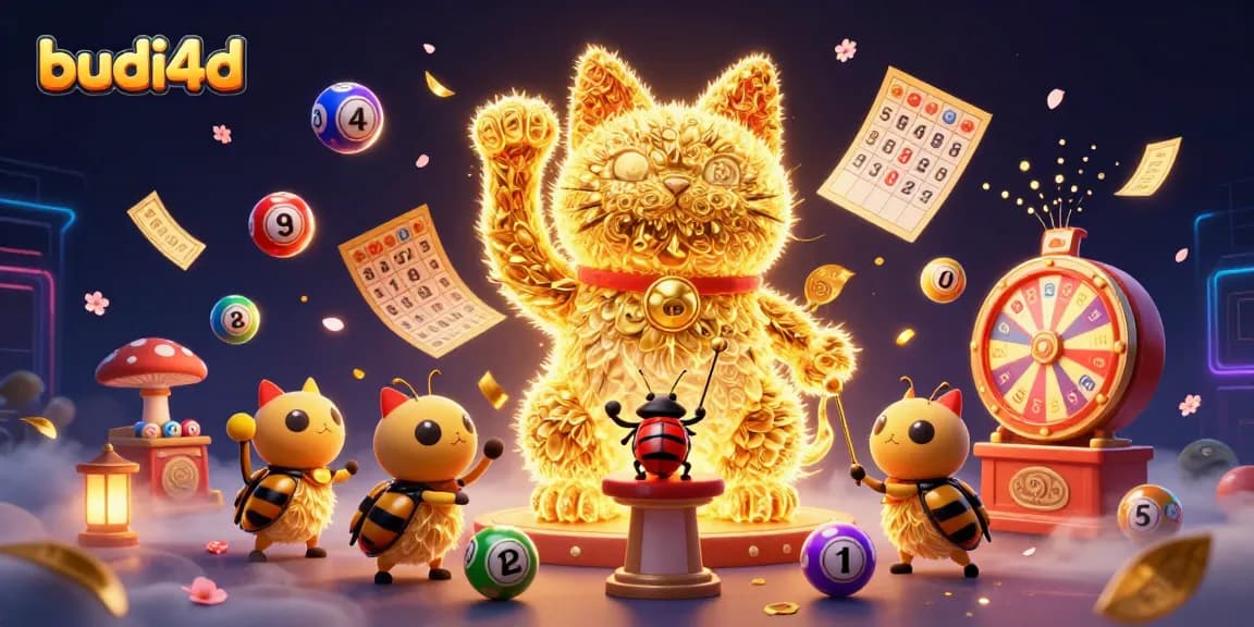 Experience the thrill of budi4d with golden fireflies in a vibrant casino scene.