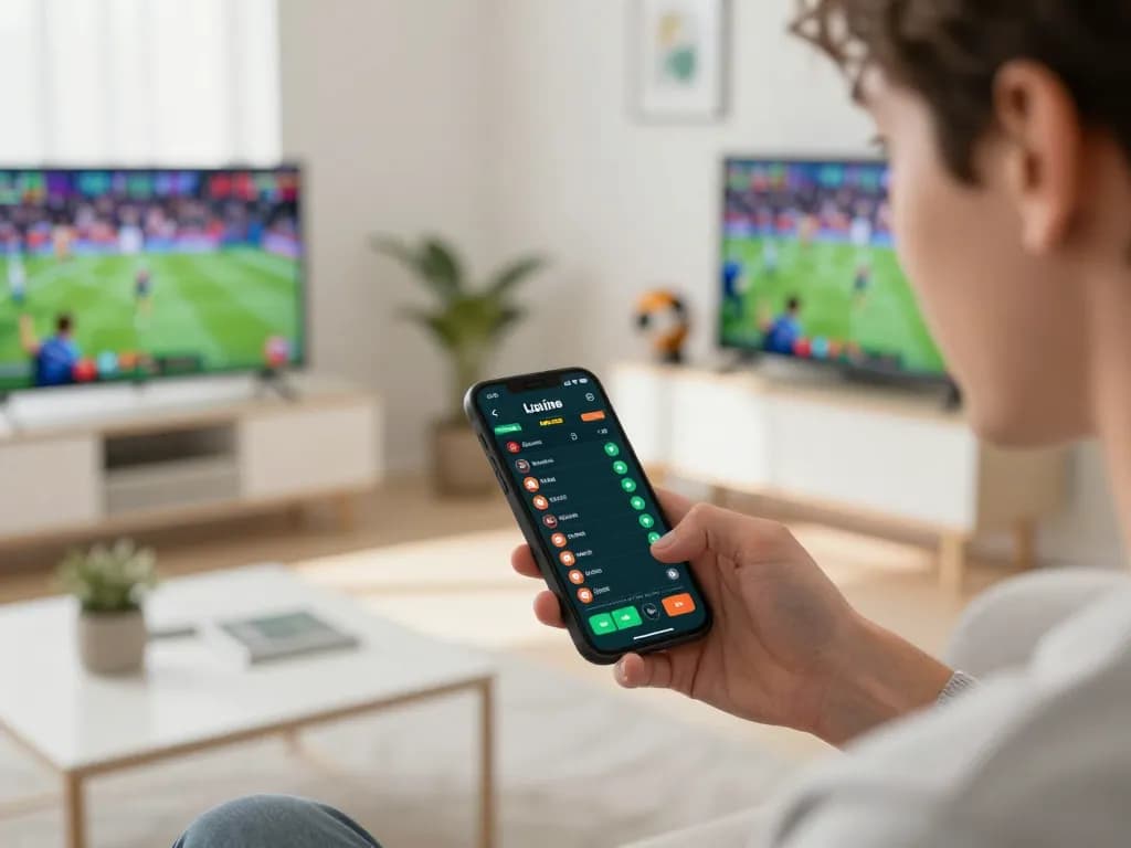 Engaging in thrilling sports betting on o8 app amid a lively home atmosphere