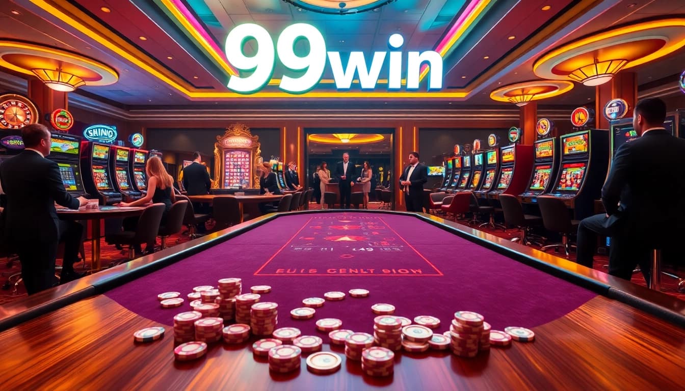 Experience thrilling poker and roulette action at 99win casino, where gambling excitement meets luxury.