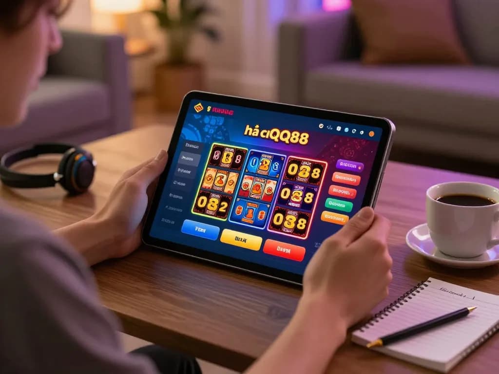 Player exploring exciting games on the nhà cái QQ88 app for immersive online gambling entertainment.