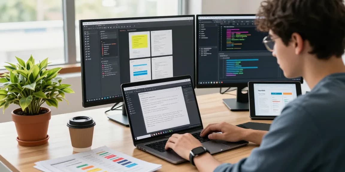 Smart desktop workspace showcasing 截图工具下载 with developer using Snipaste application.