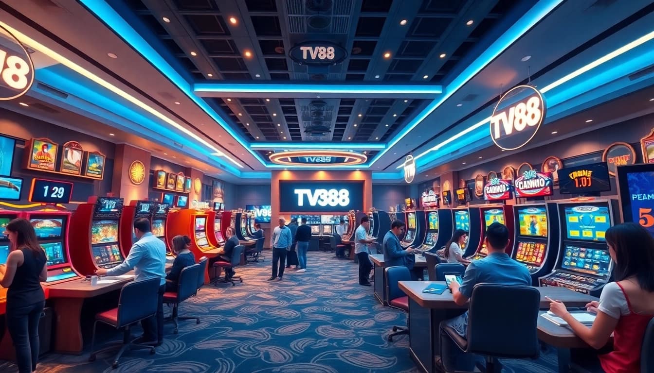Engaging online casino experience at TV88 with diverse games and a modern design.