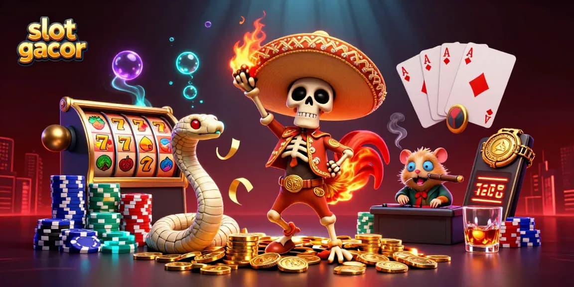 Slot gacor menampilkan kemenangan besar dengan simbol buah dan 7 keberuntungan pada mesin slot.