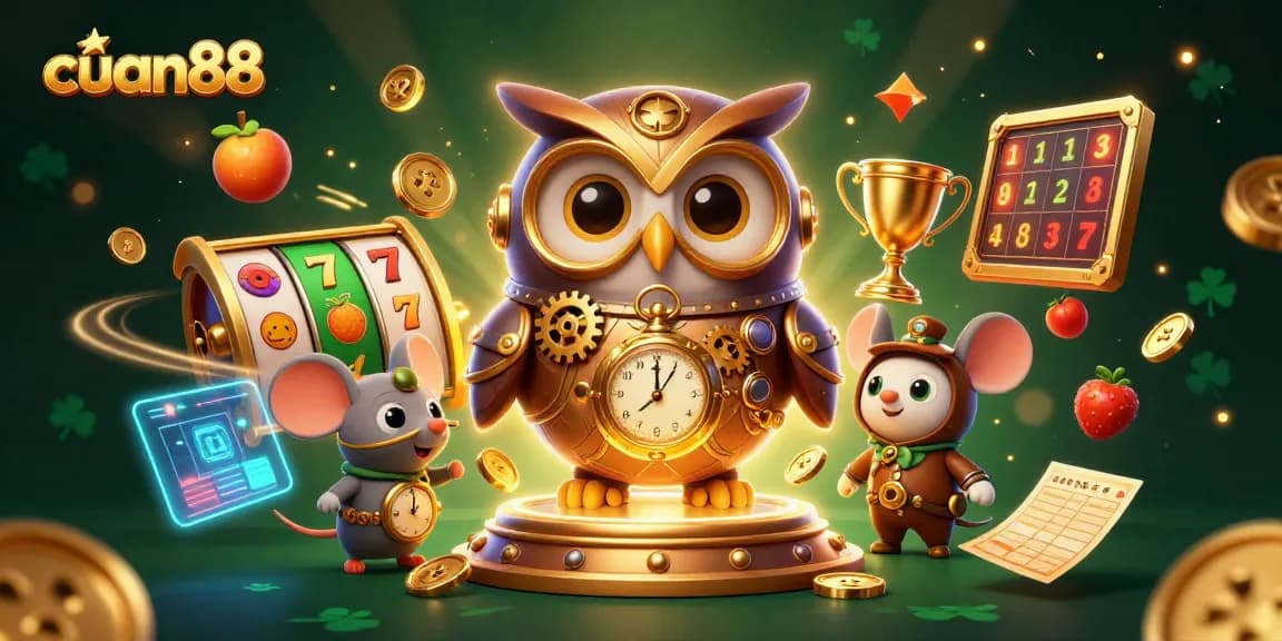 Menangkan permainan di cuan88 dengan ilustrasi kasino 3D yang dinamis dan menarik.