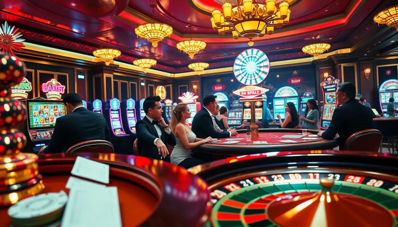 Players enjoying high-stakes games at nohu90, a premier online gambling platform.