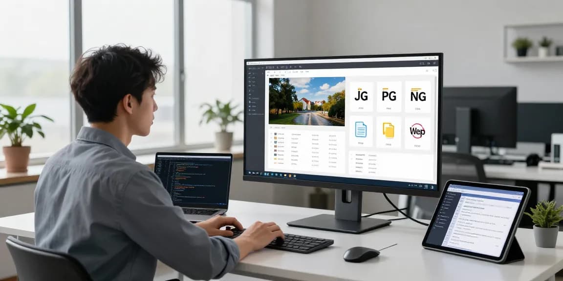 AI detector in action, showcasing advanced image analysis in a modern office setting.
