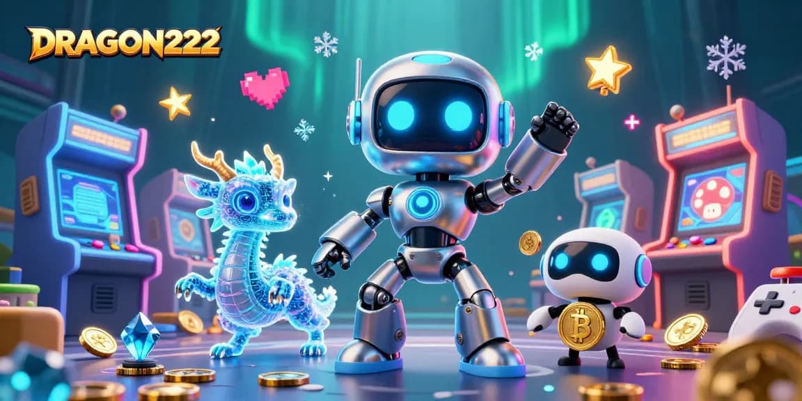 Experience thrilling gameplay with DRAGON222's vibrant 3D casino scene filled with interactive elements.