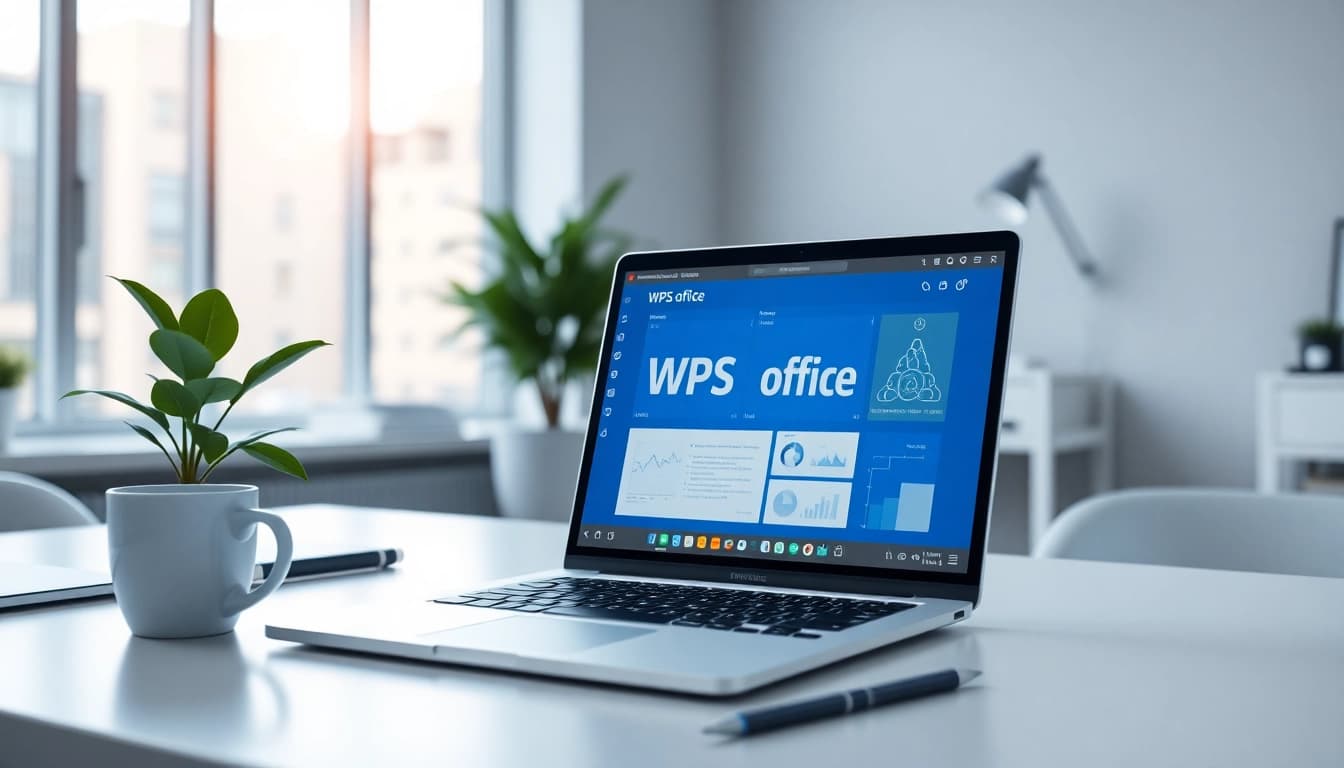 Experience enhanced productivity with WPS office下载 in a modern office setup.