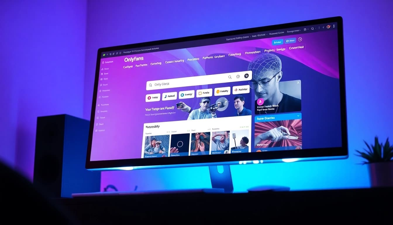 Best OnlyFans search tool interface showcasing vibrant filters and profiles