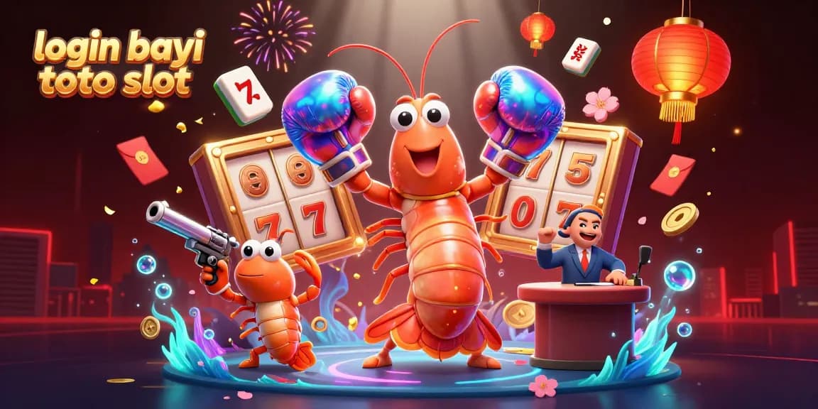 Experience thrilling luck with login bayi toto slot and vibrant casino elements in a dynamic illustration.