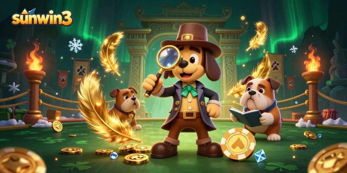 Engage in thrilling action at sunwin3 with a detective exploring poker chips and clues
